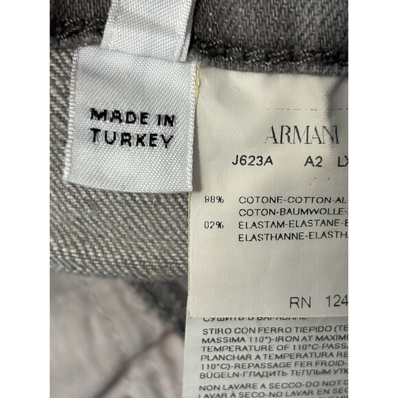 Armani Junior Kids Baby Boys  Denim Gray Jeans Sz 2A - Picture 14 of 15
